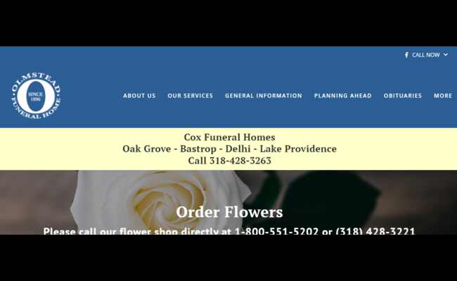 Cox Funeral Home Bastrop LA 2023 Best Info